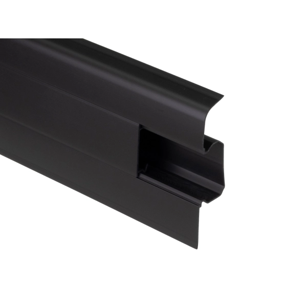 Listwa przypodłogowa SG75 2,2m Czarny Gładki